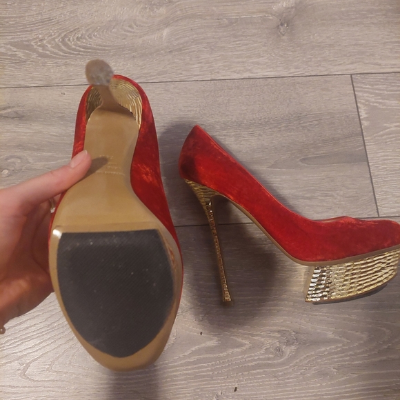 Nicholas Kirkwood Red Platform Heels - Picture 2 of 4